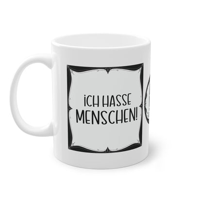 Sarkastische Tasse mit witzigem Spruch in schwarz weiß. Geschenk für Kollegen, Familie und Freunde.