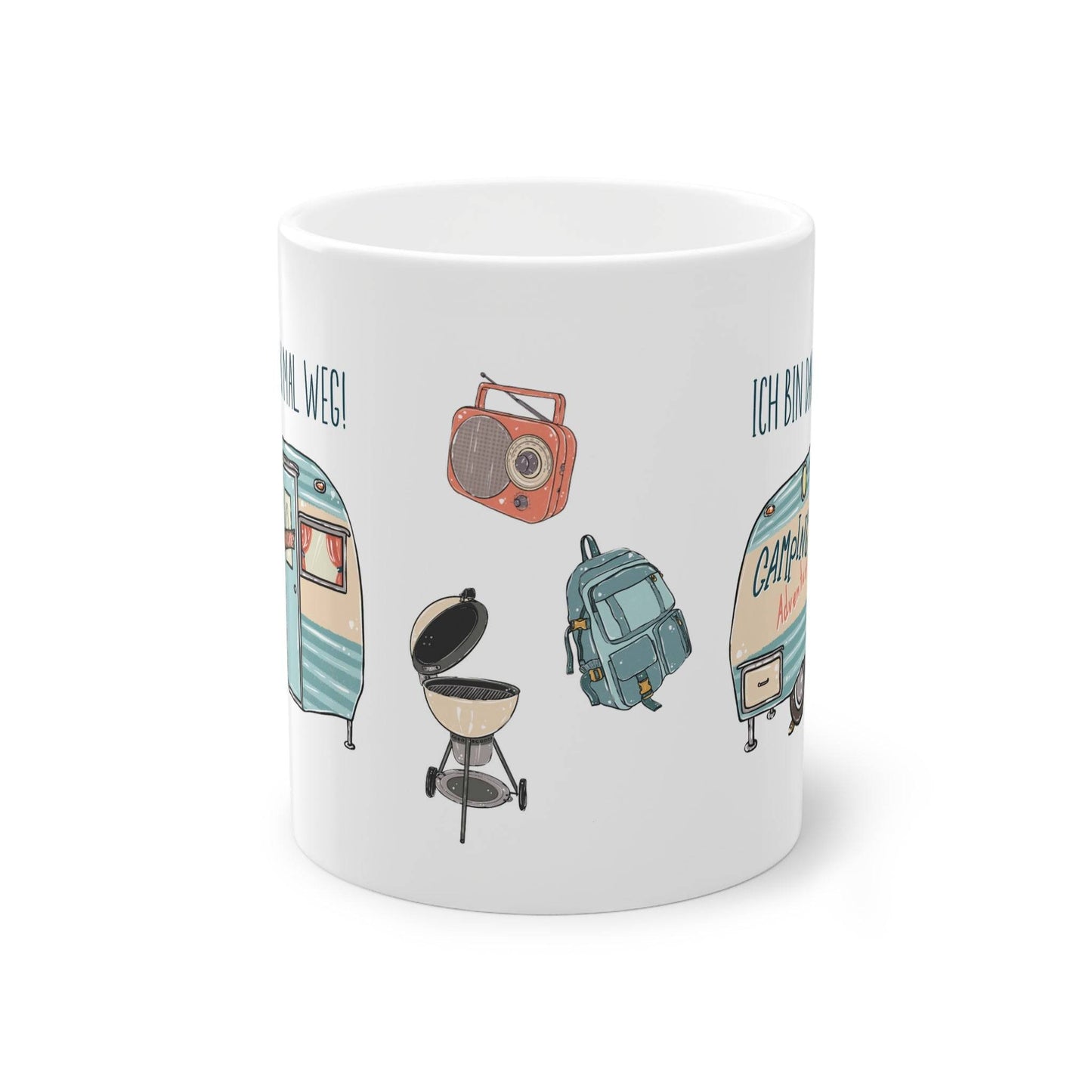 Entdecke die Freiheit des Campings mit unserer individuell gestalteten Tasse, als Geschenk für Campingfreunde. Shoppe jetzt Geschenke auf www.tassentante.com