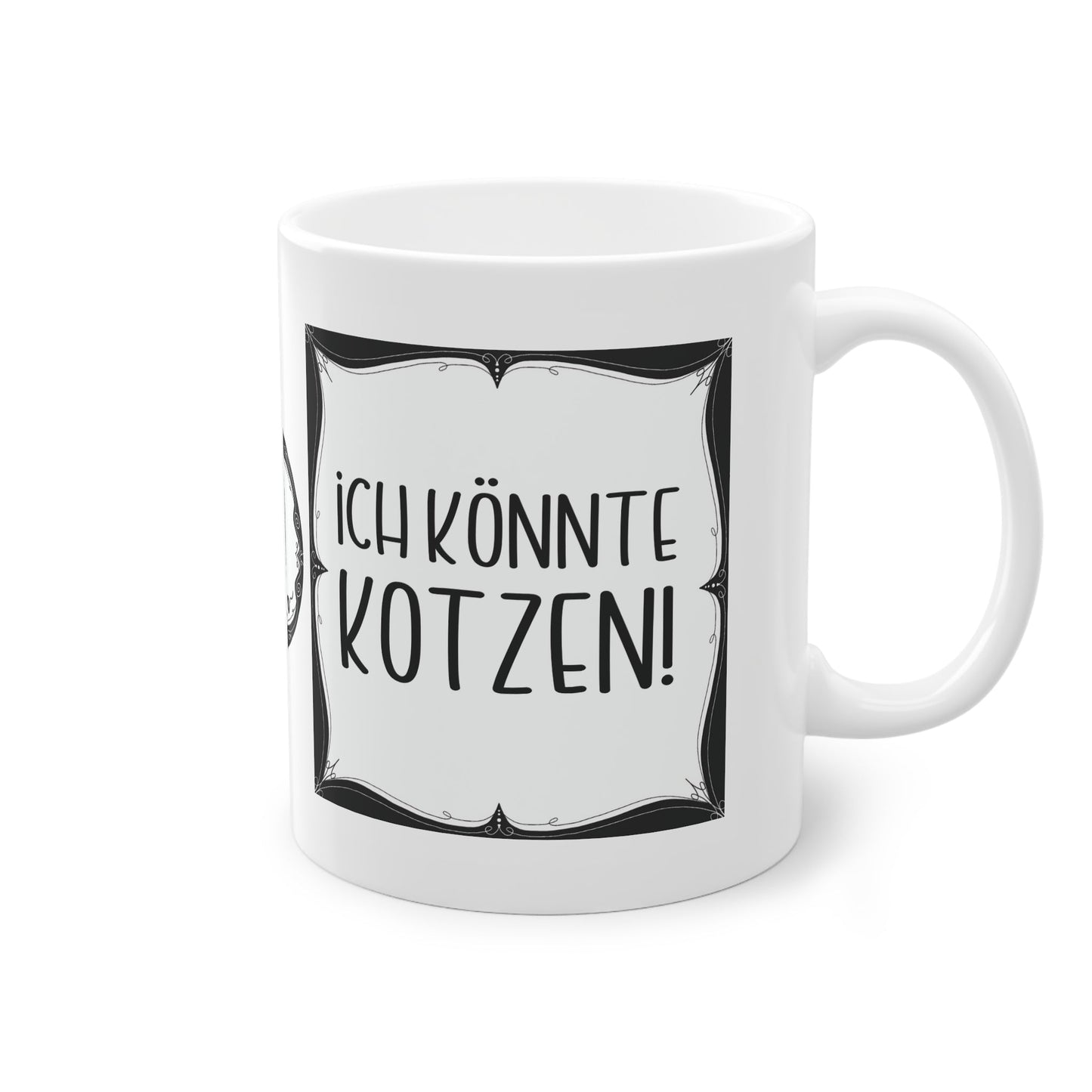 Sarkastische Tasse mit witzigem Spruch in schwarz weiß. Geschenk für Kollegen, Familie und Freunde.