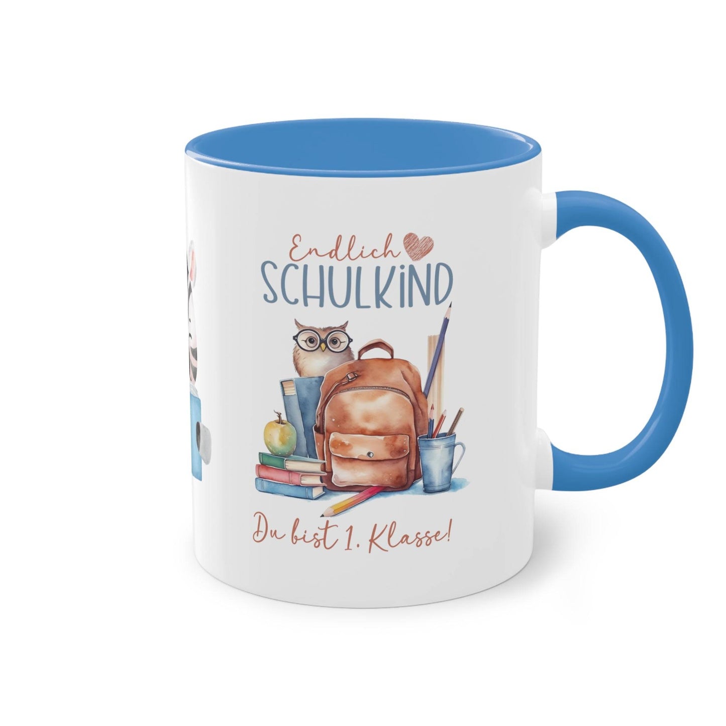 Motivtasse Tasse ein liebevolles Geschenk zur Einschulung bunt unisex