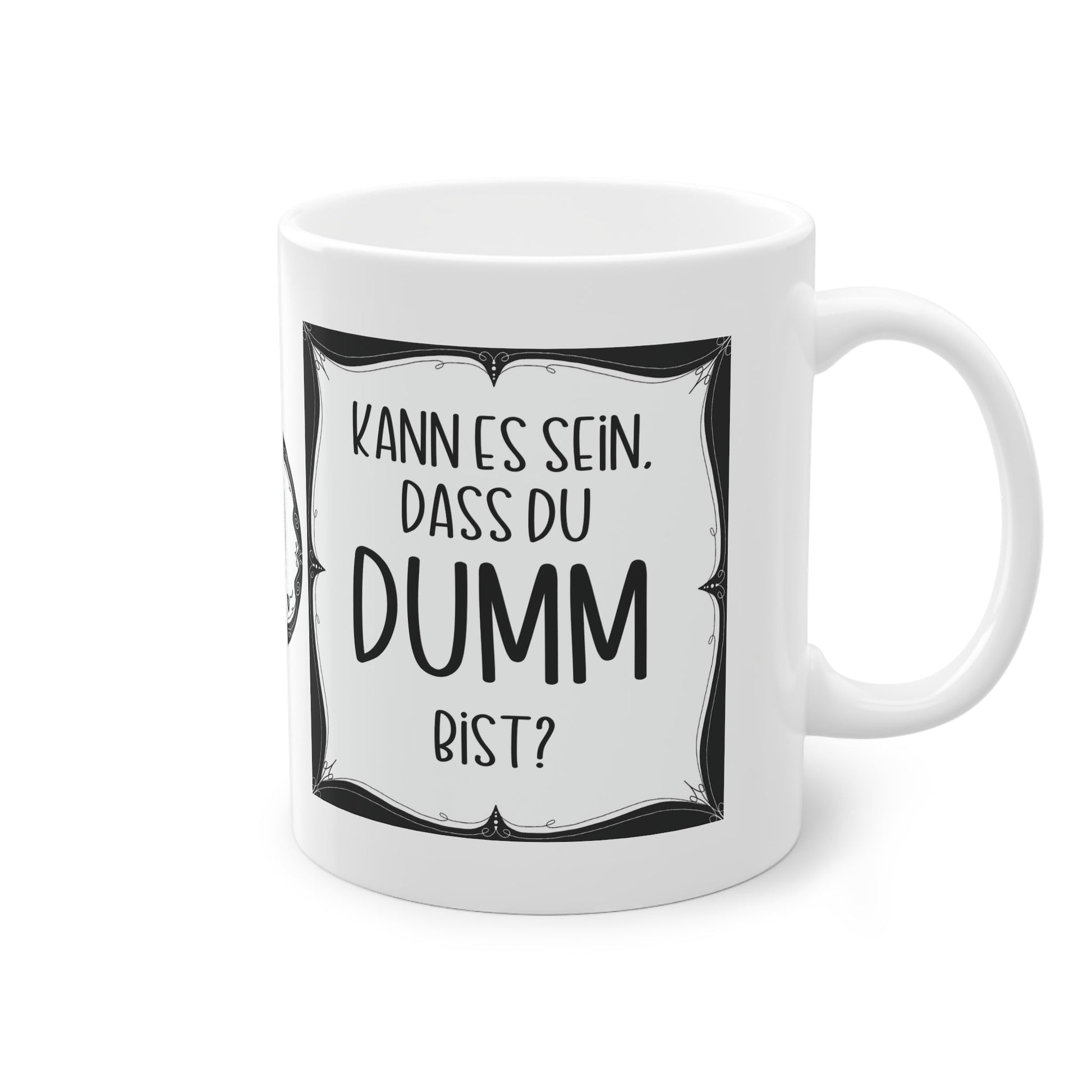 Sarkastische Tasse mit witzigem Spruch in schwarz weiß. Geschenk für Kollegen, Familie und Freunde.