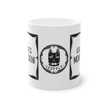 Sarkastische Tasse mit witzigem Spruch in schwarz weiß. Geschenk für Kollegen, Familie und Freunde.