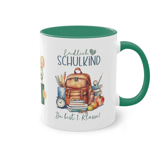 Motivtasse Tasse ein liebevolles Geschenk zur Einschulung bunt unisex