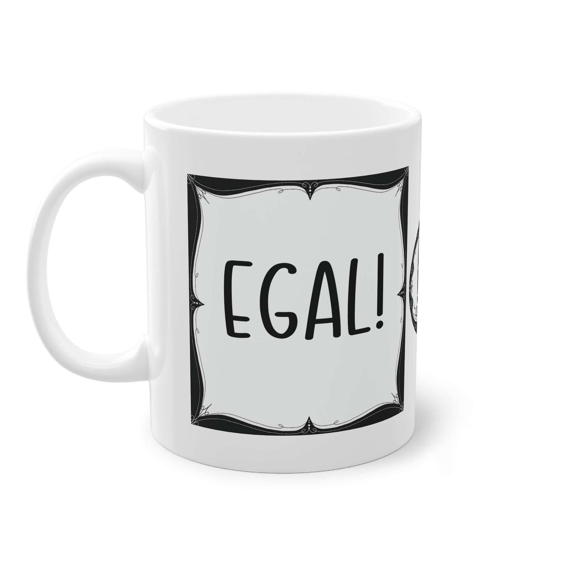 Sarkastische Tasse mit witzigem Spruch in schwarz weiß. Geschenk für Kollegen, Familie und Freunde.