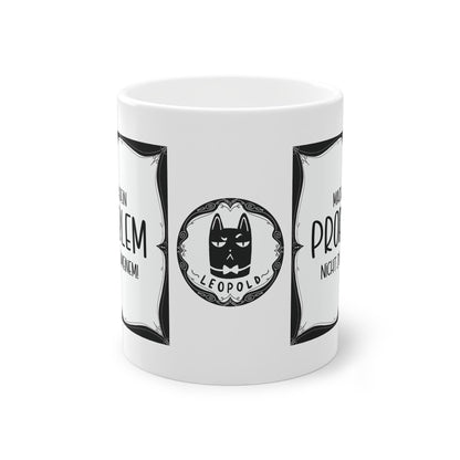 Sarkastische Tasse mit witzigem Spruch in schwarz weiß. Geschenk für Kollegen, Familie und Freunde.