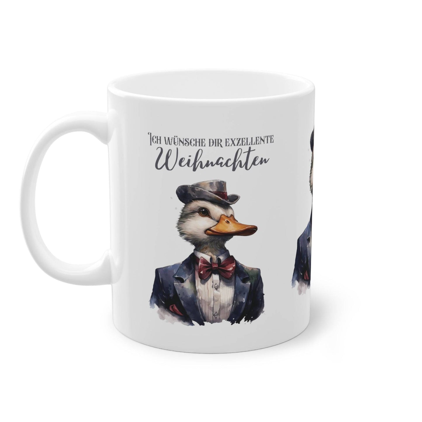 Motivtasse - Weihnachten - Tier im Anzug- Witzige Weihnachtstasse geschenk zu weihnachten für kollegen