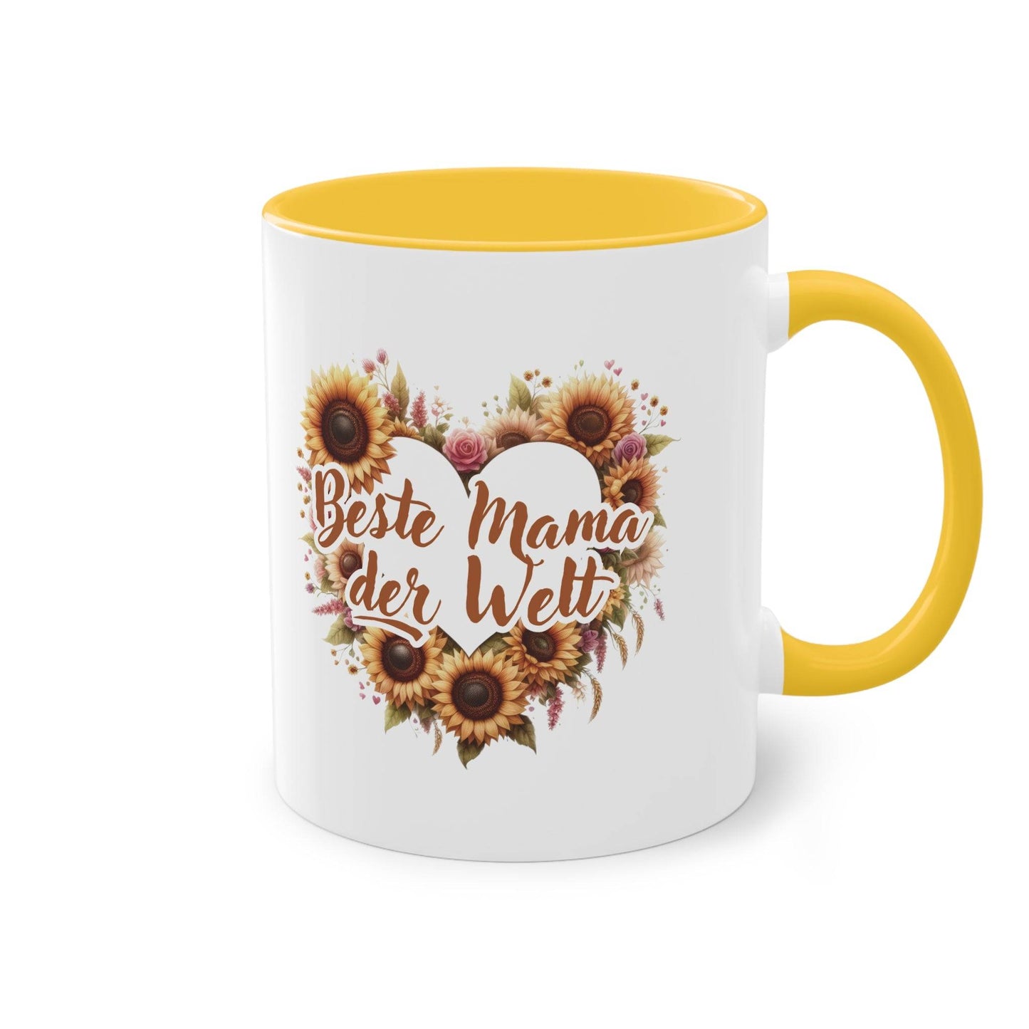 Beste Mama Tasse - Muttertag Geschenk - Motivtasse mit Herz und Text beste Mama der Welt