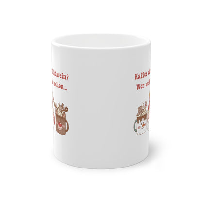 Bring eine Prise Humor in deinen Büroalltag mit und gönn dir diese witzige Glühwein Bürotasse für Weihnachten! Auch ideal als Geschenk für Kollegen zum Wichteln