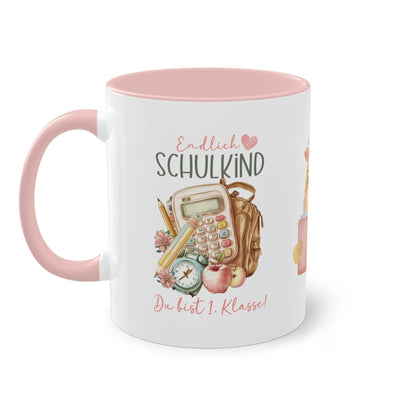 Motivtasse Tasse ein liebevolles Geschenk zur Einschulung bunt unisex