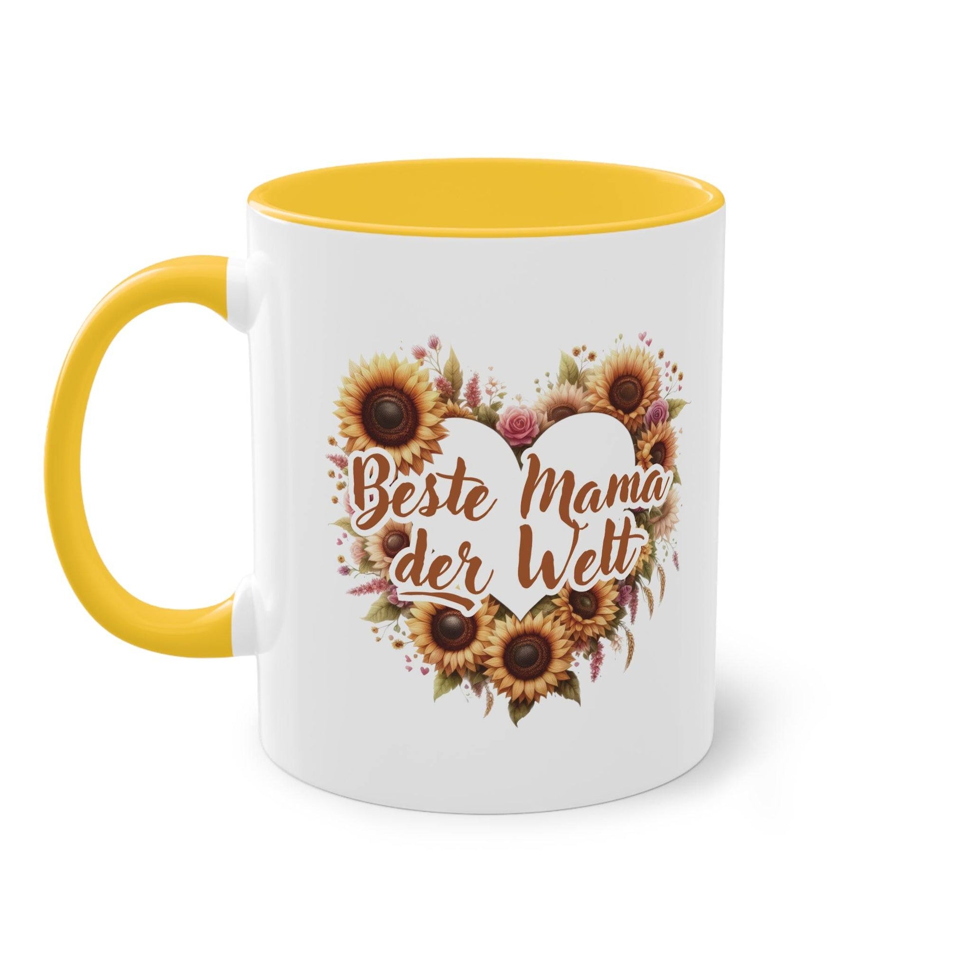 Beste Mama Tasse - Muttertag Geschenk - Motivtasse mit Herz und Text beste Mama der Welt