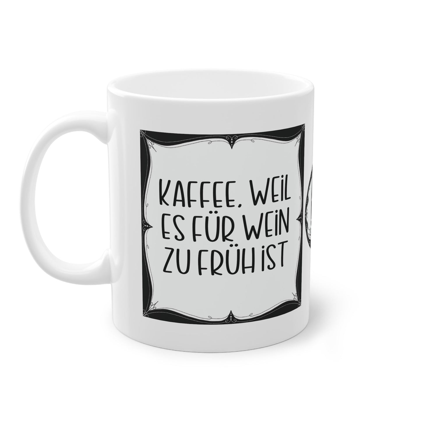 Sarkastische Tasse mit witzigem Spruch in schwarz weiß. Geschenk für Kollegen, Familie und Freunde.