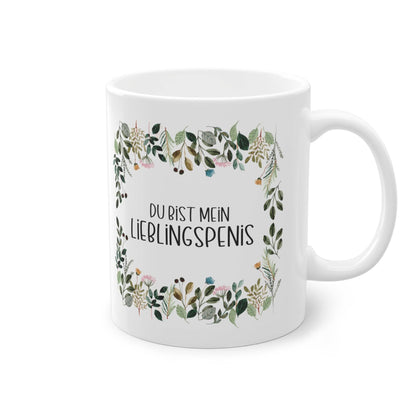 a white coffee mug with a quote on it