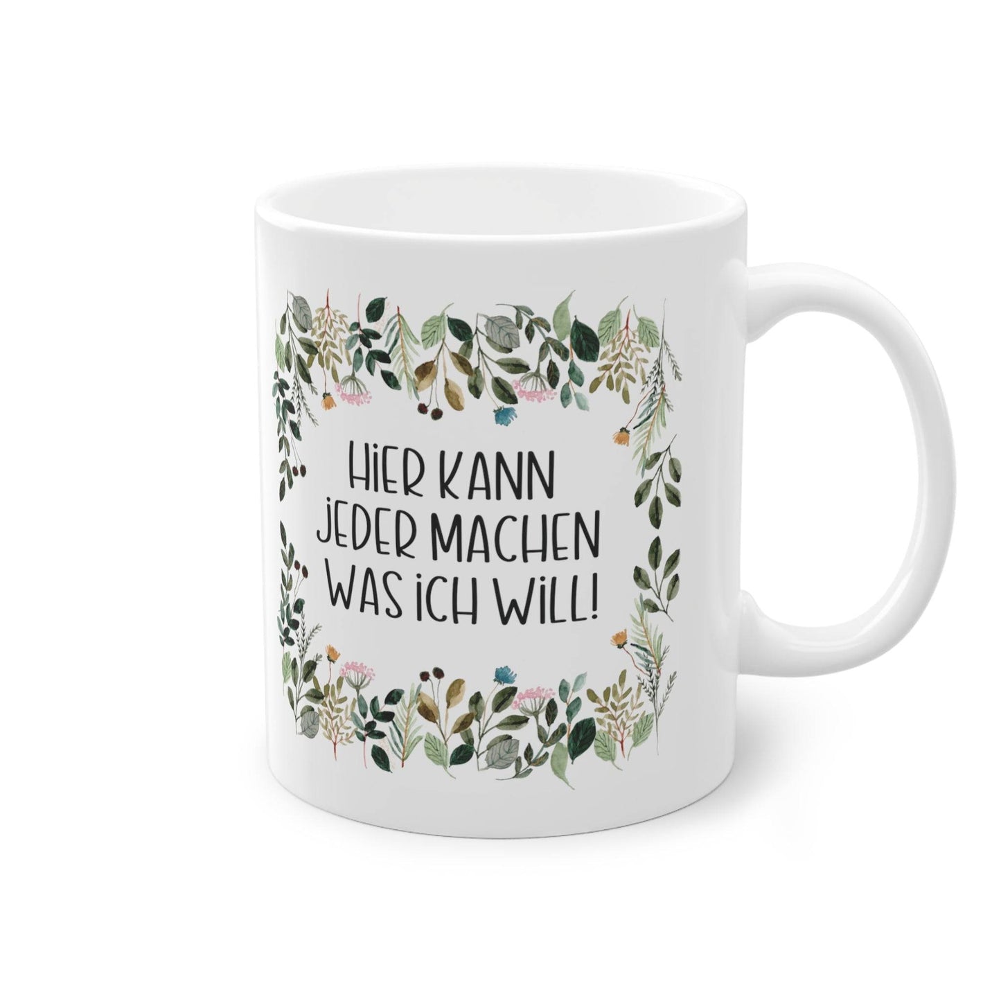 a white coffee mug with a quote on it