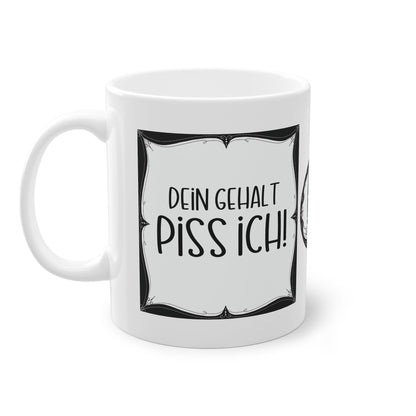 Sarkastische Tasse mit witzigem Spruch in schwarz weiß. Geschenk für Kollegen, Familie und Freunde.