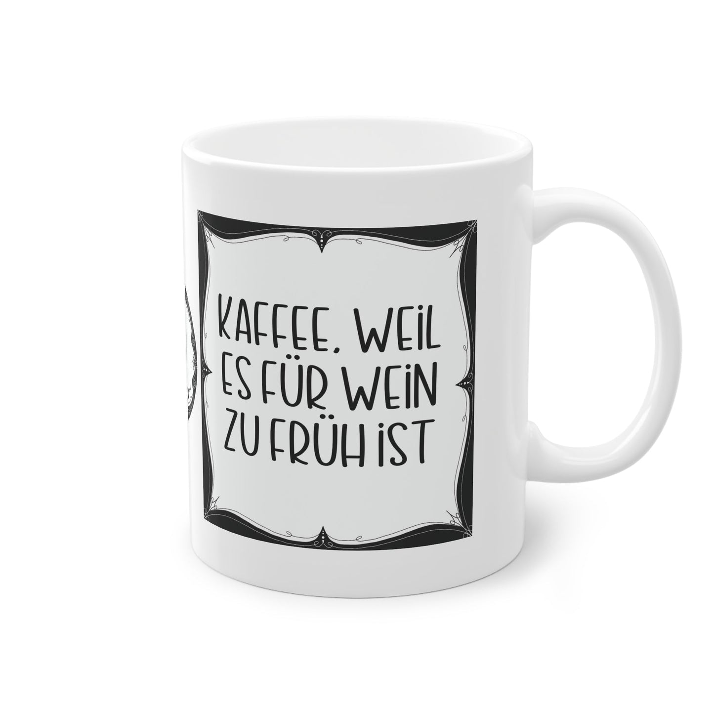 Sarkastische Tasse mit witzigem Spruch in schwarz weiß. Geschenk für Kollegen, Familie und Freunde.