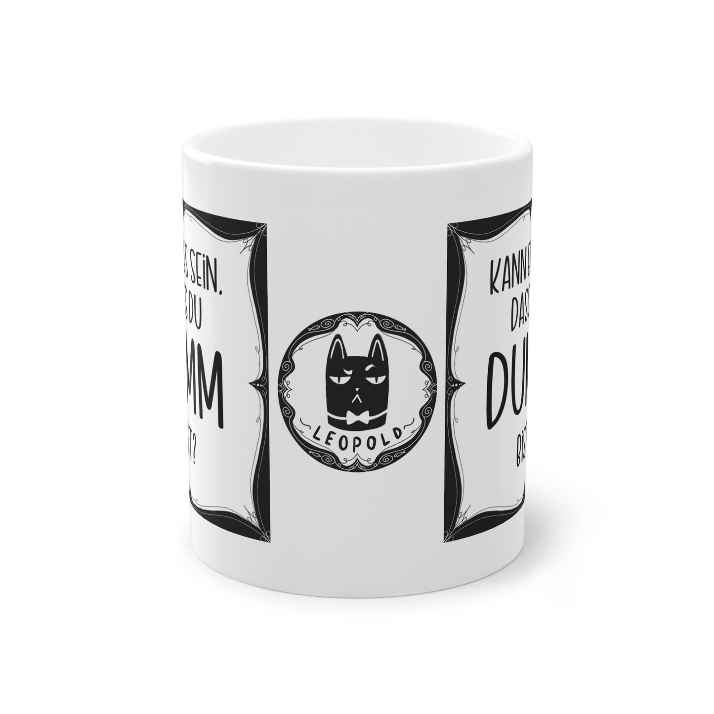 Sarkastische Tasse mit witzigem Spruch in schwarz weiß. Geschenk für Kollegen, Familie und Freunde.