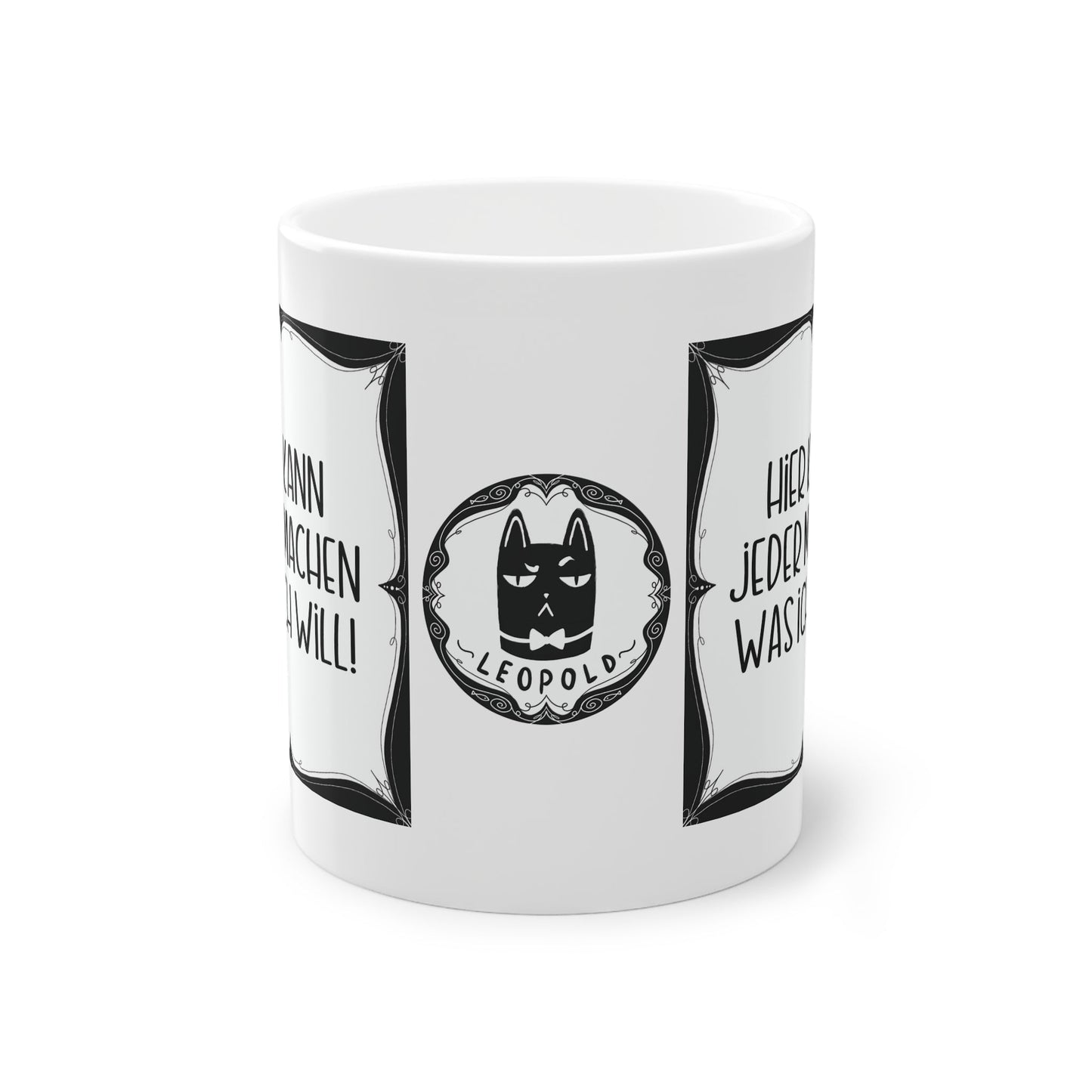 Sarkastische Tasse mit witzigem Spruch in schwarz weiß. Geschenk für Kollegen, Familie und Freunde.