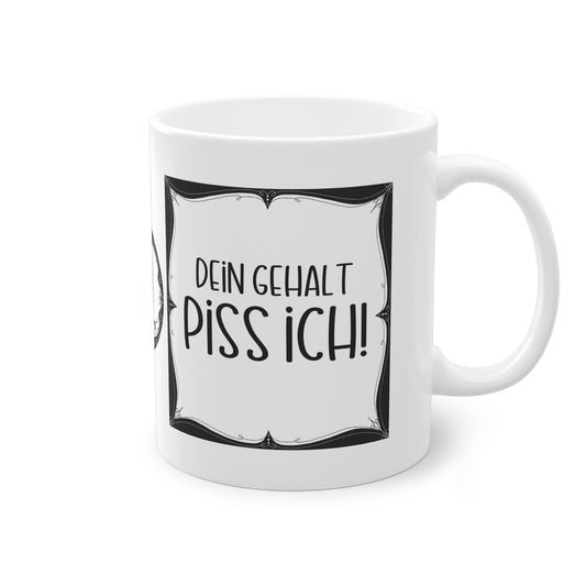 Sarkastische Tasse mit witzigem Spruch in schwarz weiß. Geschenk für Kollegen, Familie und Freunde.