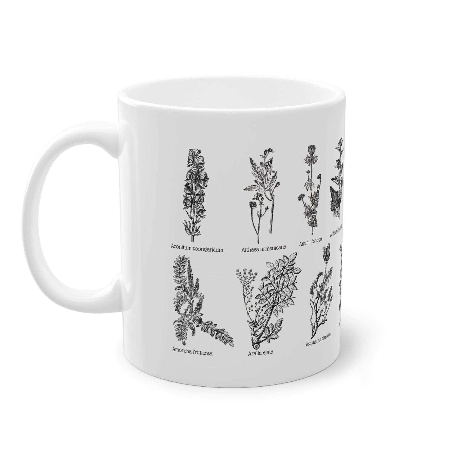 Geschenk für Minimalisten und Pflanzenliebhaber: Schwarz/weiß passt immer. Shoppe jetzt diese Pflanzen Statement Tasse mit botanischem Allover-Print. Ein tolles Geschenk für Minimalisten. Falls du ein schönes und schlichtes Geschenk für Minimalisten suchst, ist diese Tasse bestimmt das Richtige.