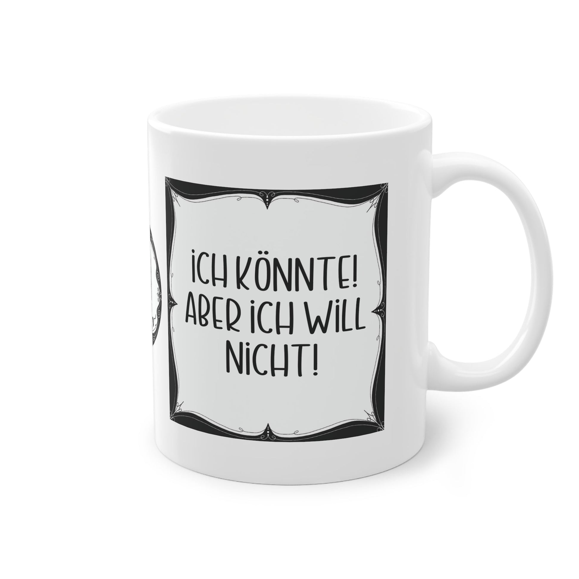 Sarkastische Tasse mit witzigem Spruch in schwarz weiß. Geschenk für Kollegen, Familie und Freunde.