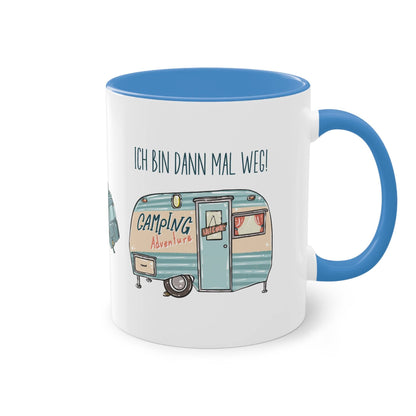 Entdecke die Freiheit des Campings mit unserer individuell Tasse für Camper, verziert mit meinen einzigartigen selbst gezeichneten Camping-Illustrationen