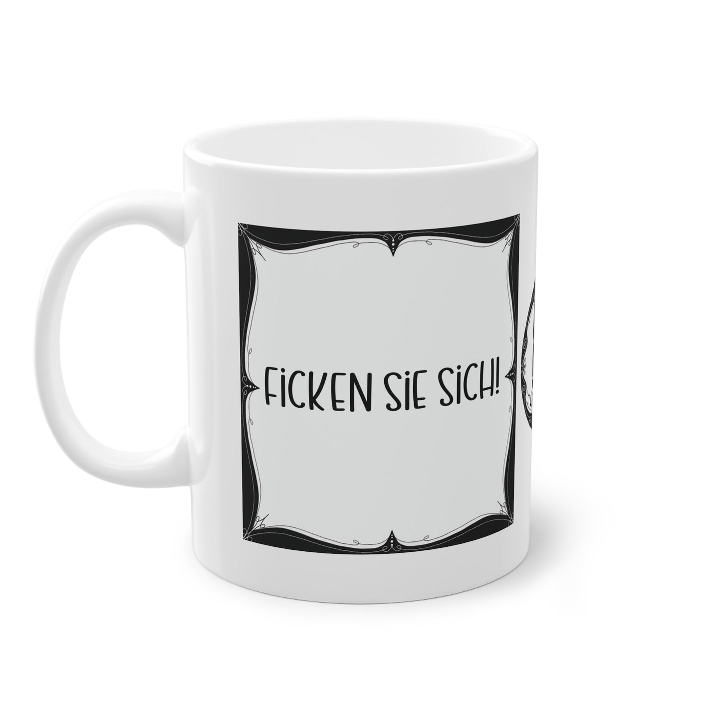 Sarkastische Tasse mit witzigem Spruch in schwarz weiß. Geschenk für Kollegen, Familie und Freunde.