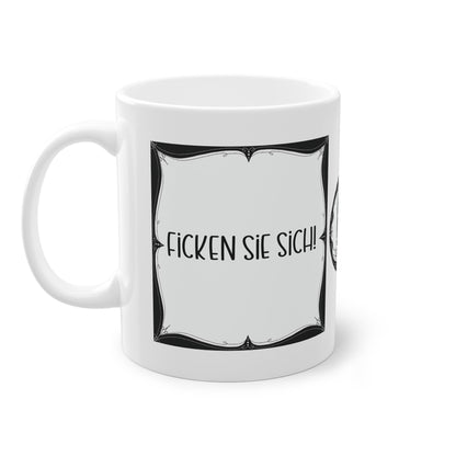 Sarkastische Tasse mit witzigem Spruch in schwarz weiß. Geschenk für Kollegen, Familie und Freunde.