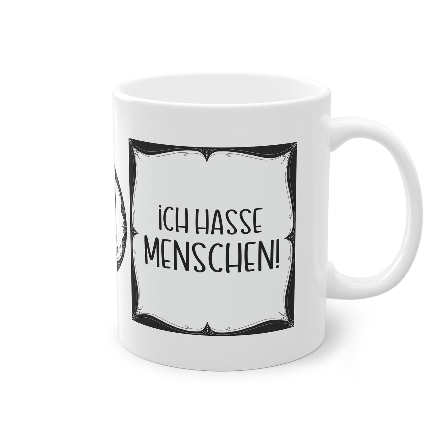 Sarkastische Tasse mit witzigem Spruch in schwarz weiß. Geschenk für Kollegen, Familie und Freunde.