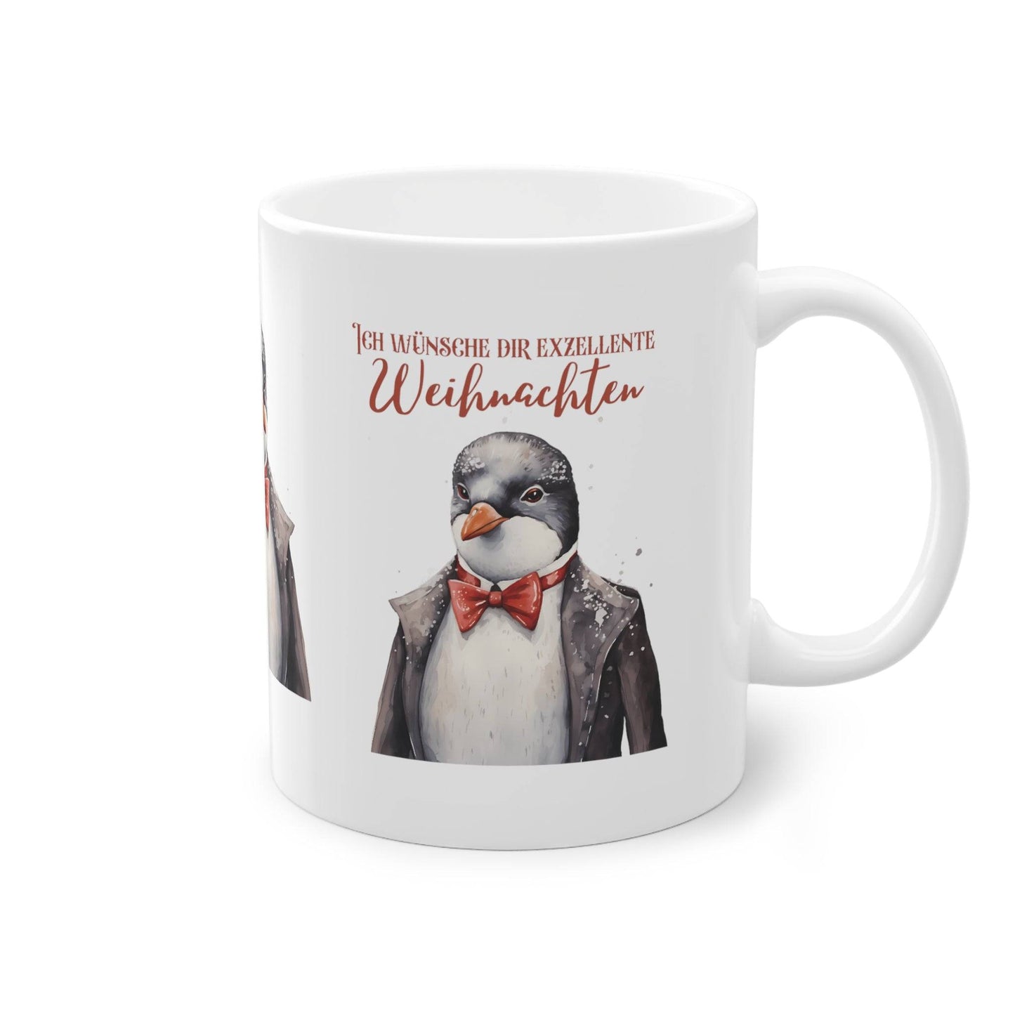 Motivtasse - Weihnachten - Tier im Anzug- Witzige Weihnachtstasse geschenk zu weihnachten für kollegen