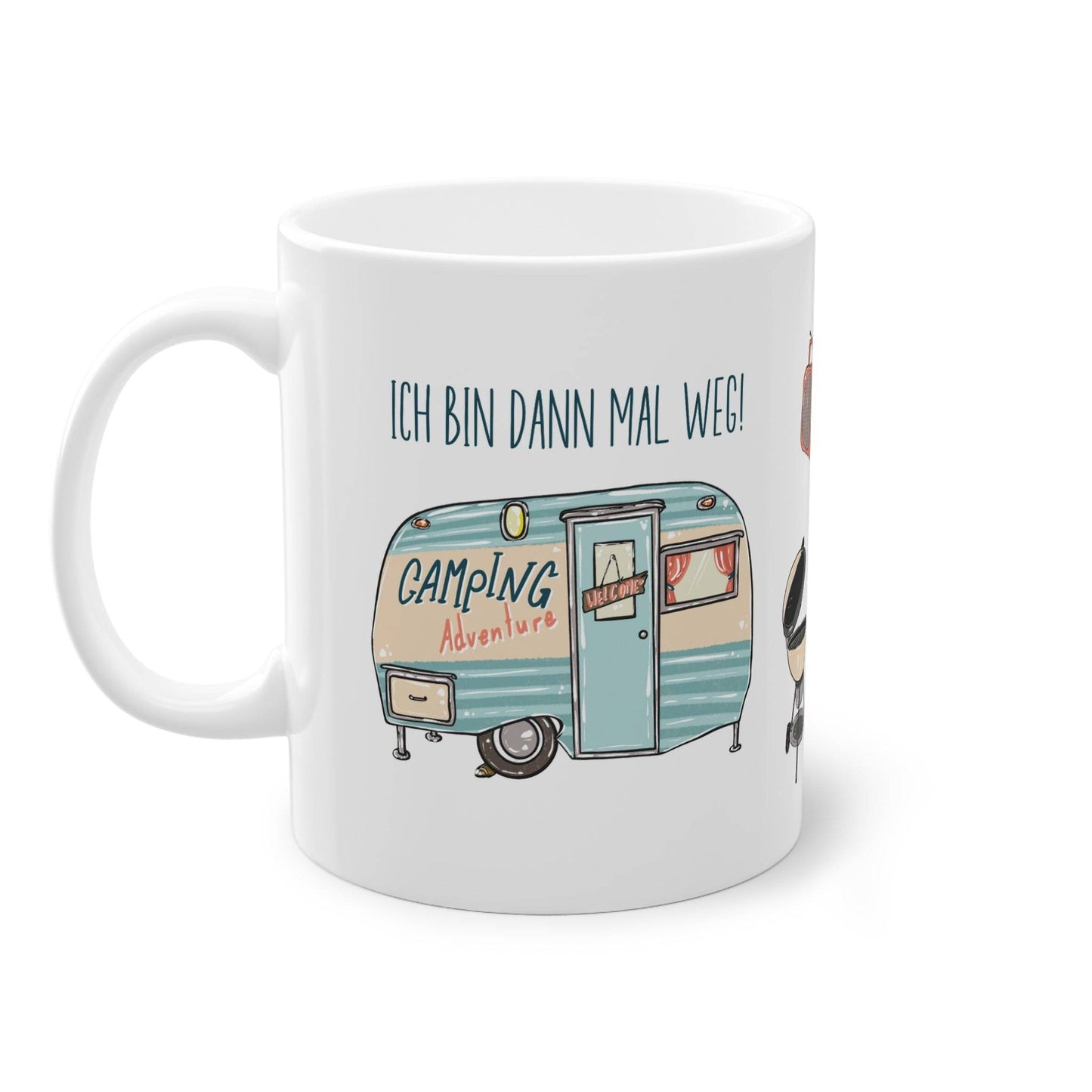 Entdecke die Freiheit des Campings mit unserer individuell gestalteten Tasse, als Geschenk für Campingfreunde. Shoppe jetzt Geschenke auf www.tassentante.com