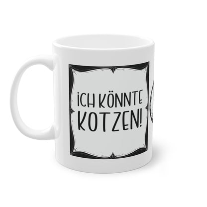 Sarkastische Tasse mit witzigem Spruch in schwarz weiß. Geschenk für Kollegen, Familie und Freunde.