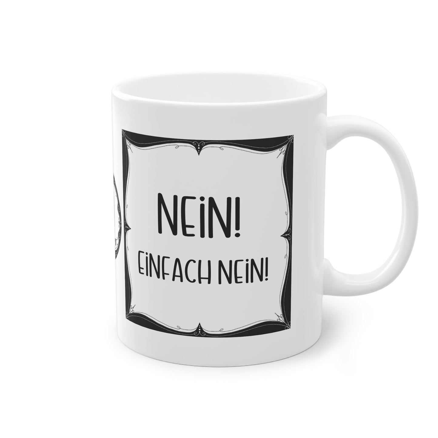 Sarkastische Tasse mit witzigem Spruch in schwarz weiß. Geschenk für Kollegen, Familie und Freunde.