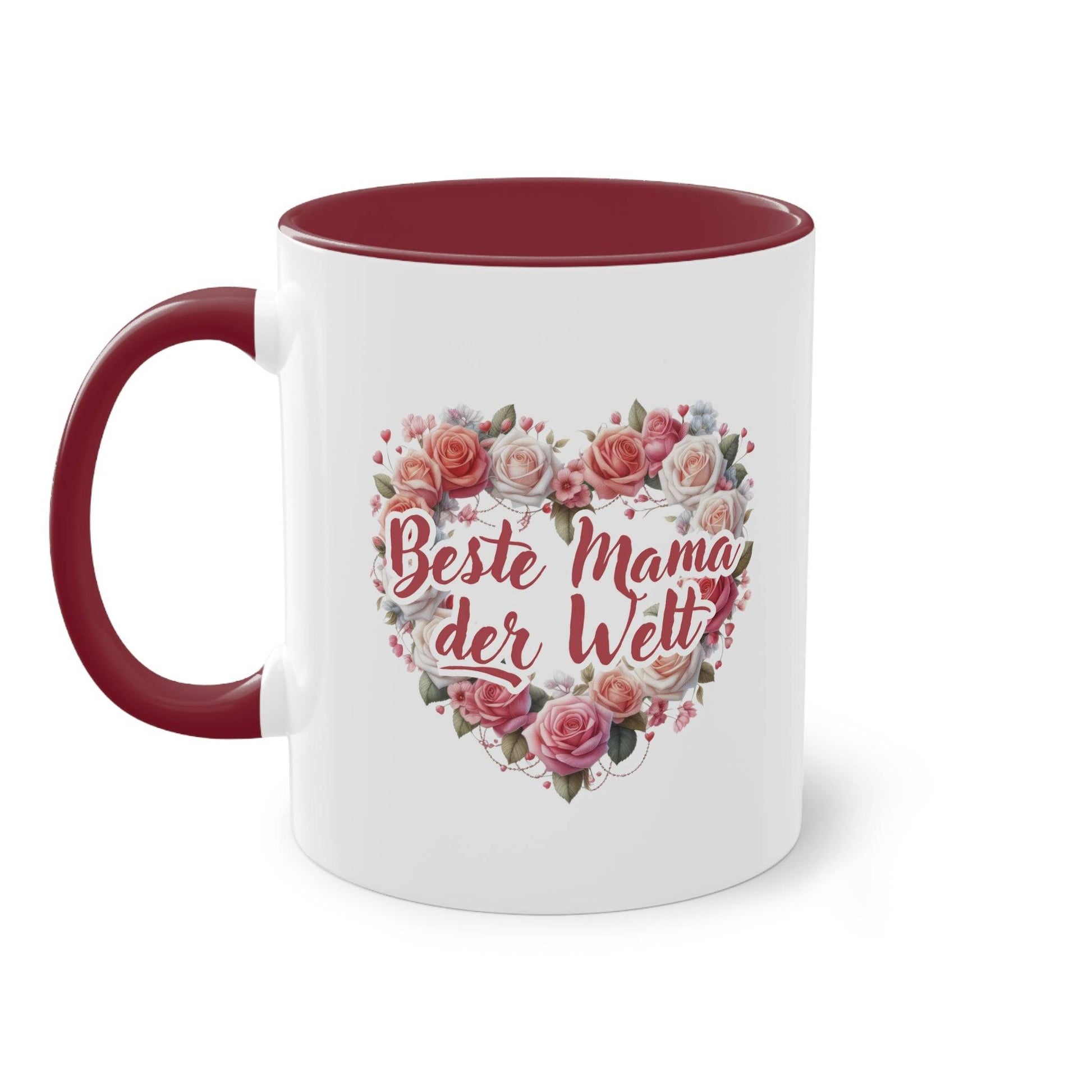 Beste Mama Tasse - Muttertag Geschenk - Motivtasse mit Herz und Text beste Mama der Welt