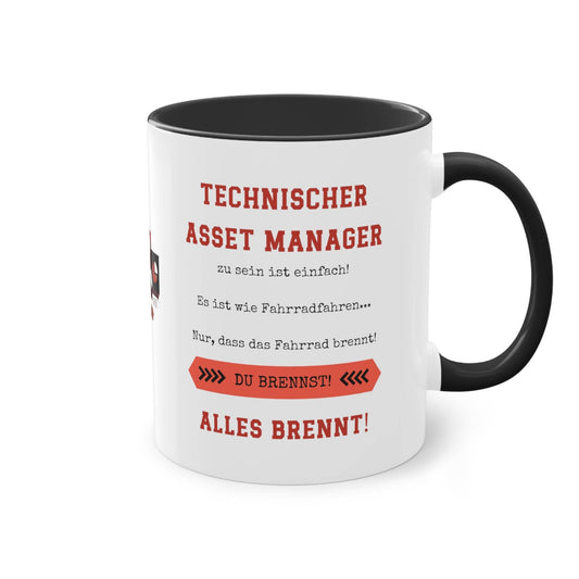 Hebe die Stimmung im Büro mit dieser humorvollen Tasse für technische Asset Manager! Das ideale Geschenk für technischen Asset Manager. Auch als Wichtelgeschenk