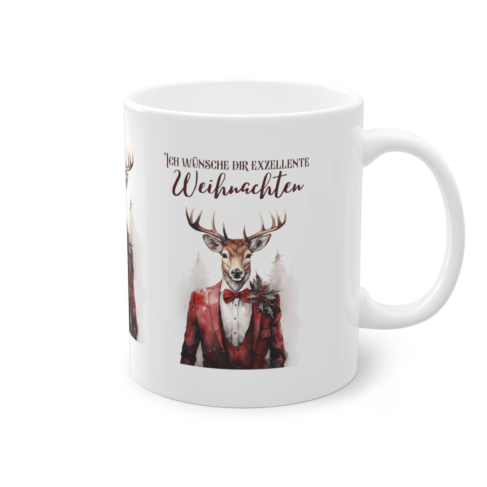 Motivtasse - Weihnachten - Tier im Anzug- Witzige Weihnachtstasse geschenk zu weihnachten für kollegen