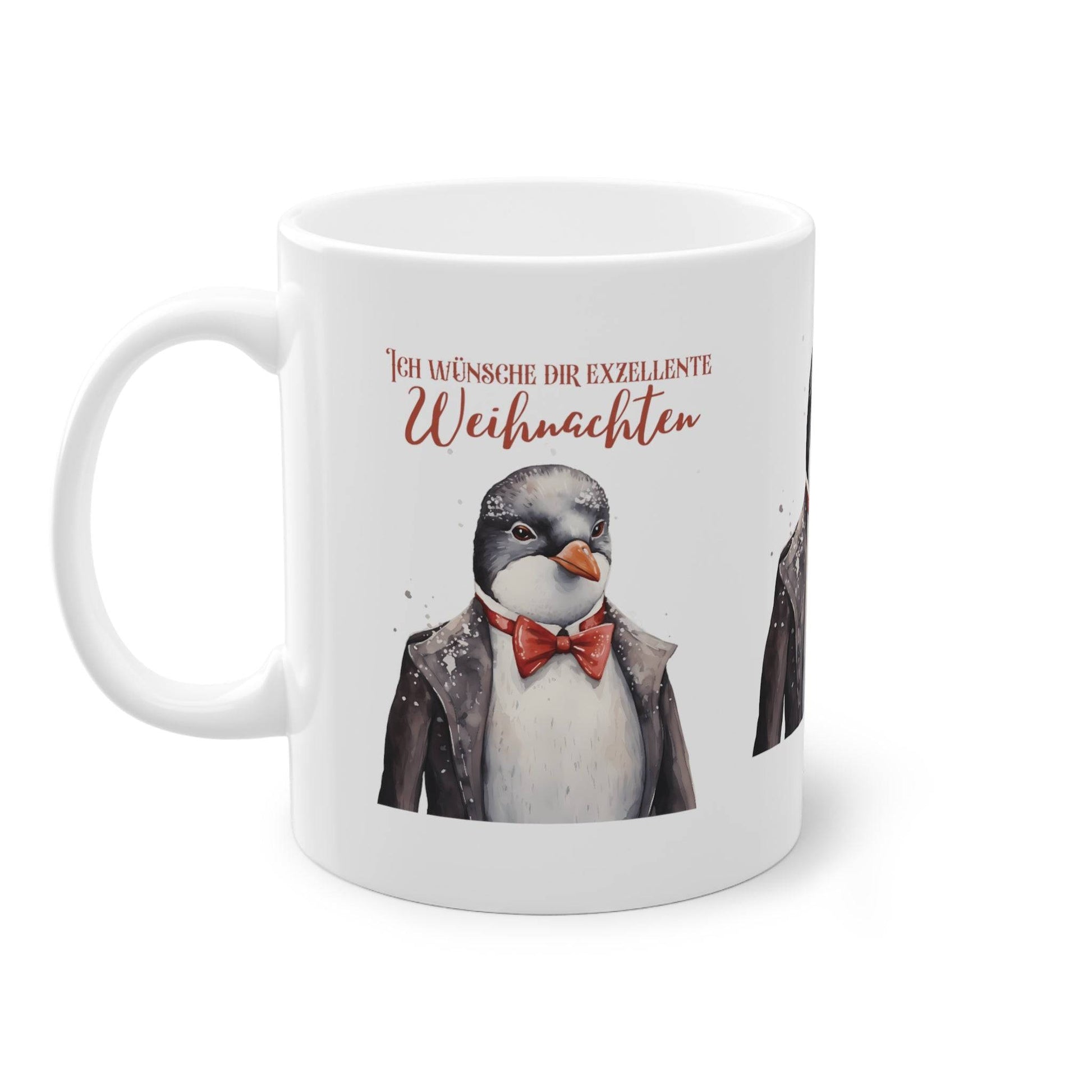 Motivtasse - Weihnachten - Tier im Anzug- Witzige Weihnachtstasse geschenk zu weihnachten für kollegen