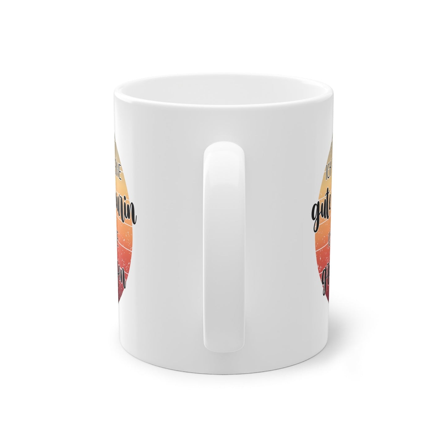 Geschenk für die Tochter zum Abschluss der Ausbildung oder Studium. Weisse Tasse mit Aufdruck