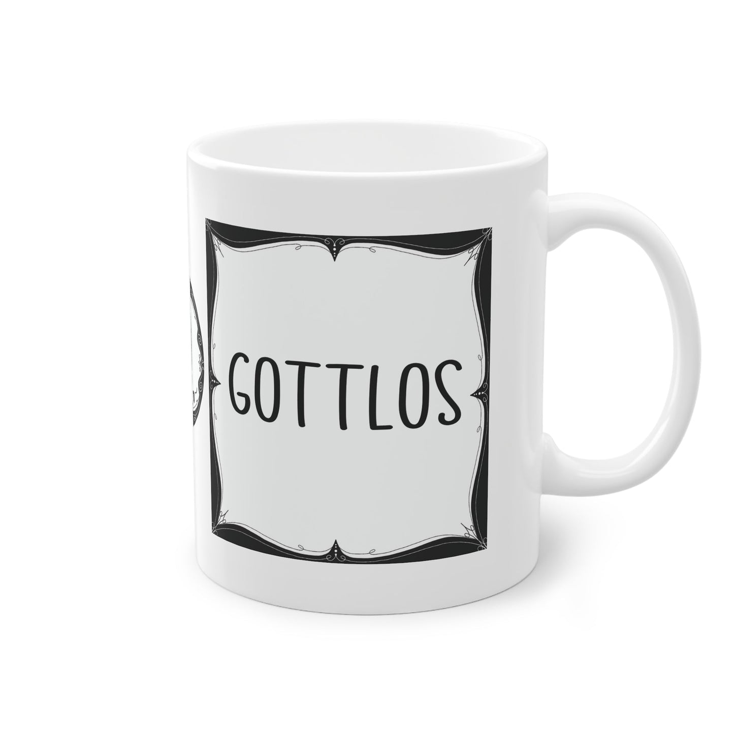 Sarkastische Tasse mit witzigem Spruch in schwarz weiß. Geschenk für Kollegen, Familie und Freunde.