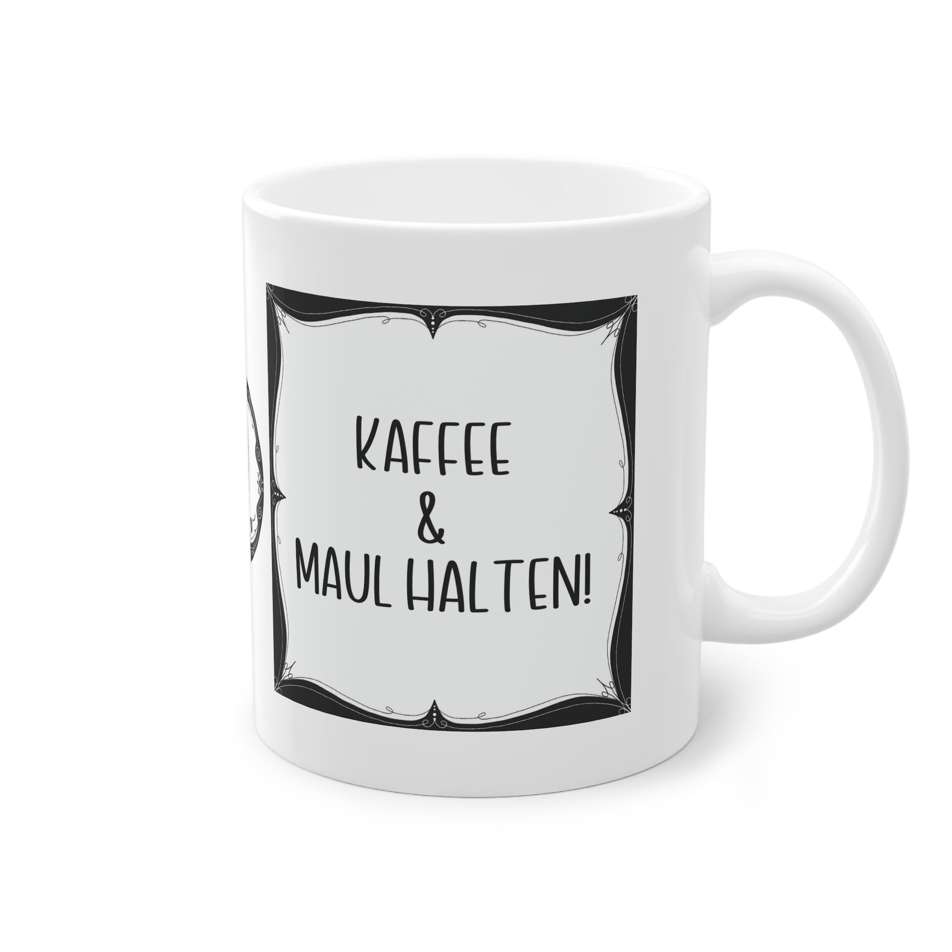 Sarkastische Tasse mit witzigem Spruch in schwarz weiß. Geschenk für Kollegen, Familie und Freunde.